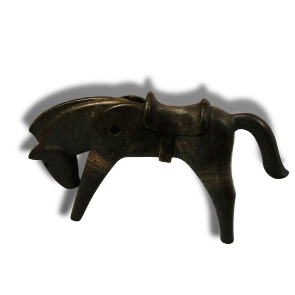 Vintage 1974 Lyra Geobra Playmobil 4 Inch Horse Figure With Saddle. RARE! - Picture 4 of 7